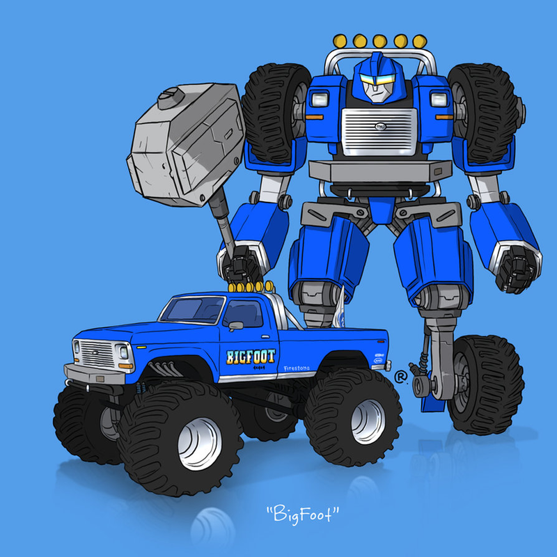 Illustration for article titled These Transforming Famous Cars Are Such A Great Idea
